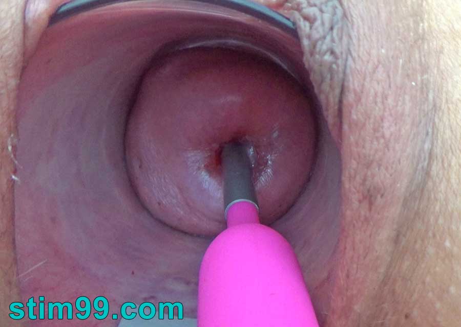 Cervix fucking with Japanese vibrator